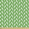 thumbnail image 1 of Bird Fabric by the Yard, Pattern of Continuing Parrots in Monochrome Style Cartoon Style Jungle Animals, Decorative Upholstery Fabric for Sofas and Home Accents, Fern Green White by Ambesonne, 1 of 5