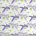 thumbnail image 1 of Bird Fabric by the Yard, Pattern of Exotic Parrots and Leaves Aloha Hawaiian Vibes Island Setting, Decorative Upholstery Fabric for Sofas and Home Accents, Blue Violet Green White by Ambesonne, 1 of 4