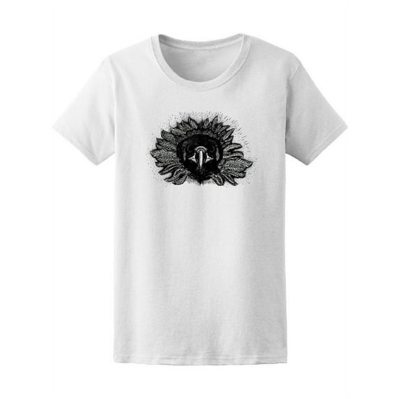 Bird Face Sketch T-Shirt Women -Image by Shutterstock, Female x-Large