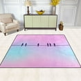 thumbnail image 1 of Bird Family 80''x58'' Extra Large Plush Memory Foam Rug, Soft, Absorbent, Non Slip, 1 of 7