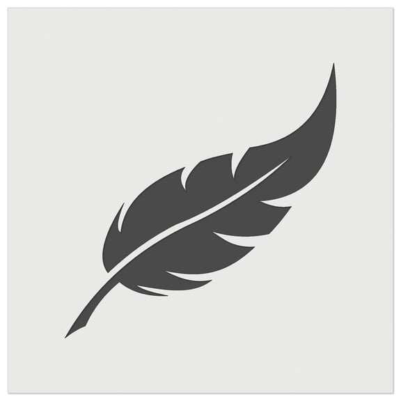 Bird Feather DIY Cookie Wall Craft Stencil - 4.5 Inch