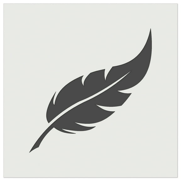 Bird Feather DIY Cookie Wall Craft Stencil - 5.5 Inch