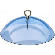 Bird Feeder Baffle Protective Dome Clear Bird Feeders Squirrel Guard, Squirrel Baffles Round Protective Dome Snow Rain Cover for Hanging Feeders, 10'' Blue