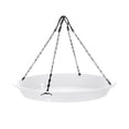 thumbnail image 1 of Bird Feeder Catcher Tray with Hanging Chains, Round Catching Platform to Reduce Waste, Multifunctional Bird Feeding Tray Shallow Bird Bath for Backyard Garden Outdoor, 1 of 3