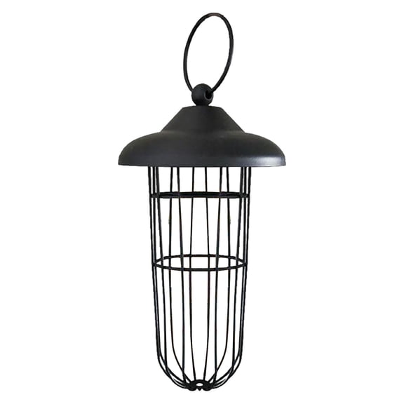 Bird Feeder For Outside Hanging, Metal Cage Design With Durable Construction, For Wild Birds Sparrows Finches Cardinals Backyard Garden Patio