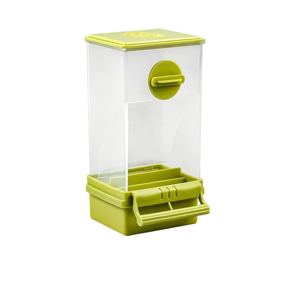 Bird Feeder Hanging Cage Food Container with Husk Separation and Mess Reducing Design for Small Birds