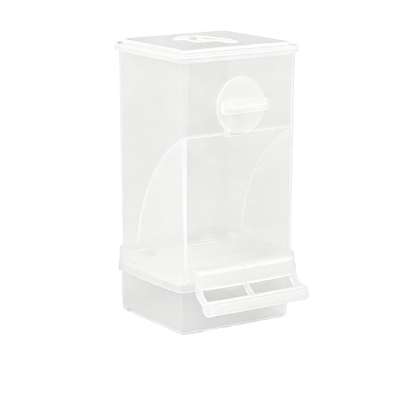 Bird Feeder Hanging Cage Food Container with Husk Separation and Mess Reducing Design for Small Birds