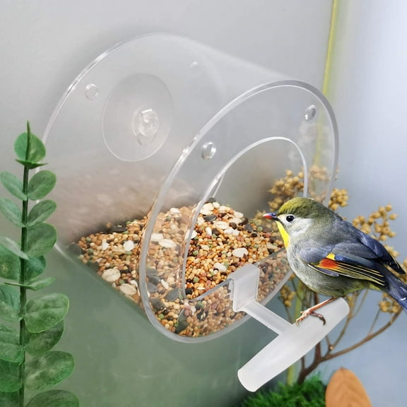 Bird Feeder Hanging Seed Feeder Transparent Wild Bird Feeder
