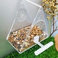 thumbnail image 1 of Bird Feeder Hanging Seed Feeder Transparent Wild Bird Feeder, 1 of 5