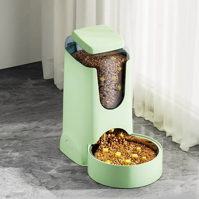 Bird Feeder Large Capacity Automatic Stainless Steel Feeder Natural