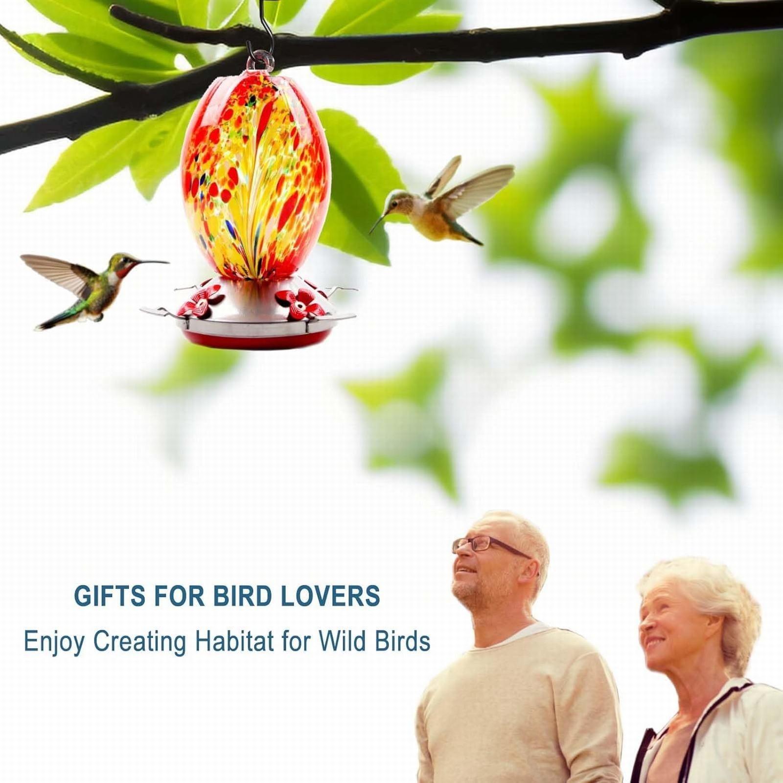 Bird Feeder Lowprice! Hanzidakd Garden Hummingbird Feeders Outdoor