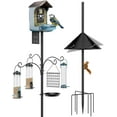 thumbnail image 1 of Bird Feeder Pole 92 Inch, Bird Squirrel Proof Baffle Heavy Duty Stand Feeding Station for Outside Backyard Garden Wild Birds Watching, 1 of 5