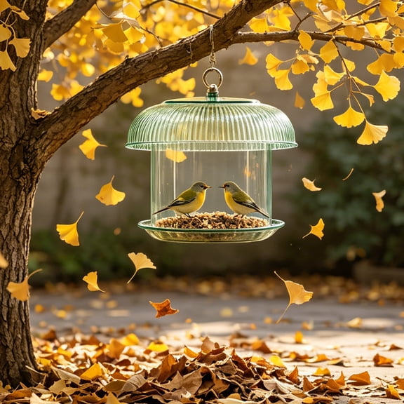 Bird Feeder Rain Guard Dome Cover Squirrel Baffle Weather Proof Shield,Green