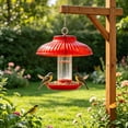 thumbnail image 1 of Bird Feeder Rain Guard Outdoor Hanging Cover Weather Proof Shield Squirrel Baffle Dome Protector for Tube Tray Feeders Clear, 1 of 6