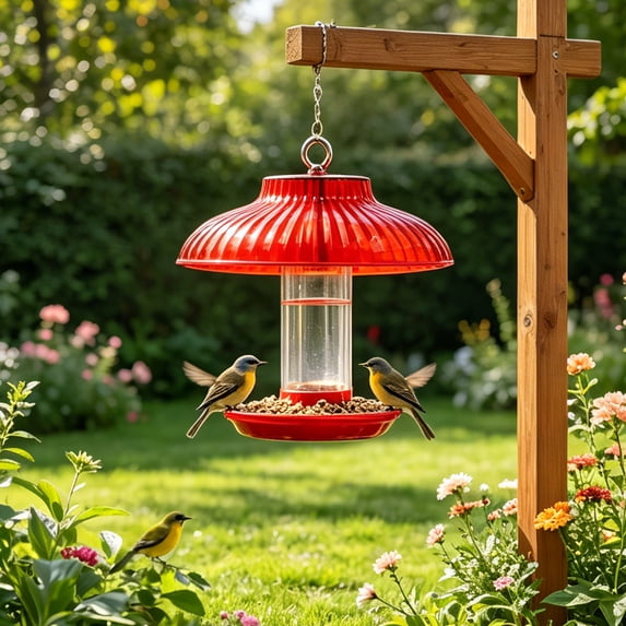Bird Feeder Rain Guard Outdoor Hanging Cover Weather Proof Shield Squirrel Baffle Dome Protector for Tube Tray Feeders Clear