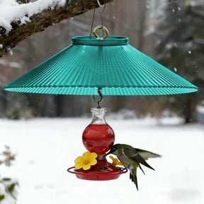Bird Feeder Squirrel Guard - Weatherproof Hanging Baffle Dome, Secure Seed Protection Cover Prevents Raiding Animals, Easy Mount Feeder Accessory,Indoor Outdoor Yard Garden Use