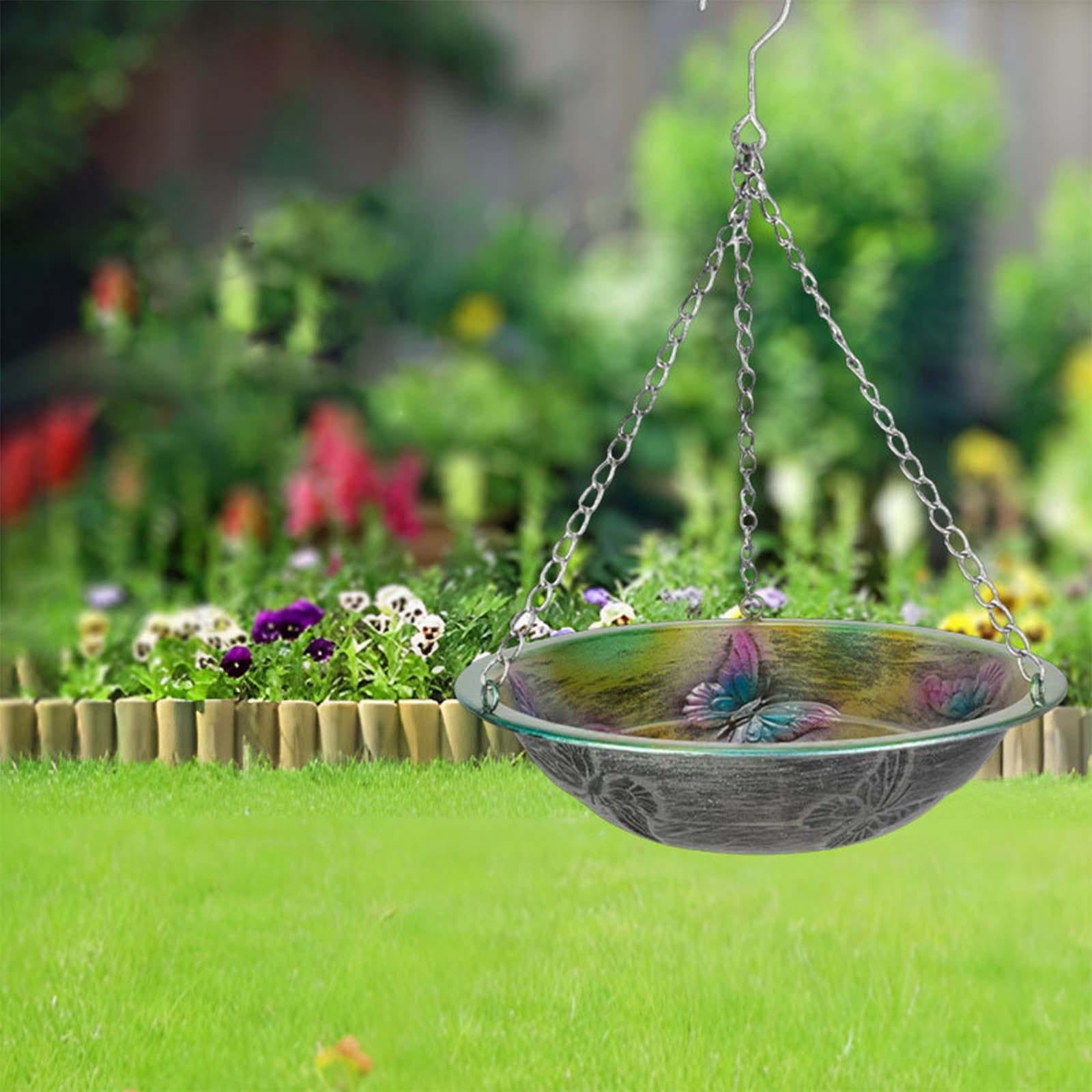 Bird Feeder Squirrel Proof Metal Wrought Iron Feeder Outdoor Multifunctional Garden Hanging Hummingbirds Feeder Garden Decor for Outside, Unique Gifts
