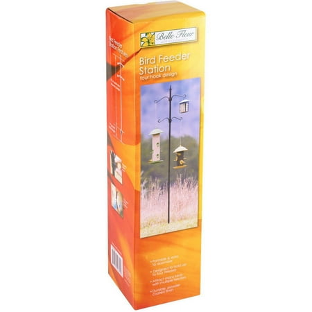 Bird Feeder Station 4 Hook Design