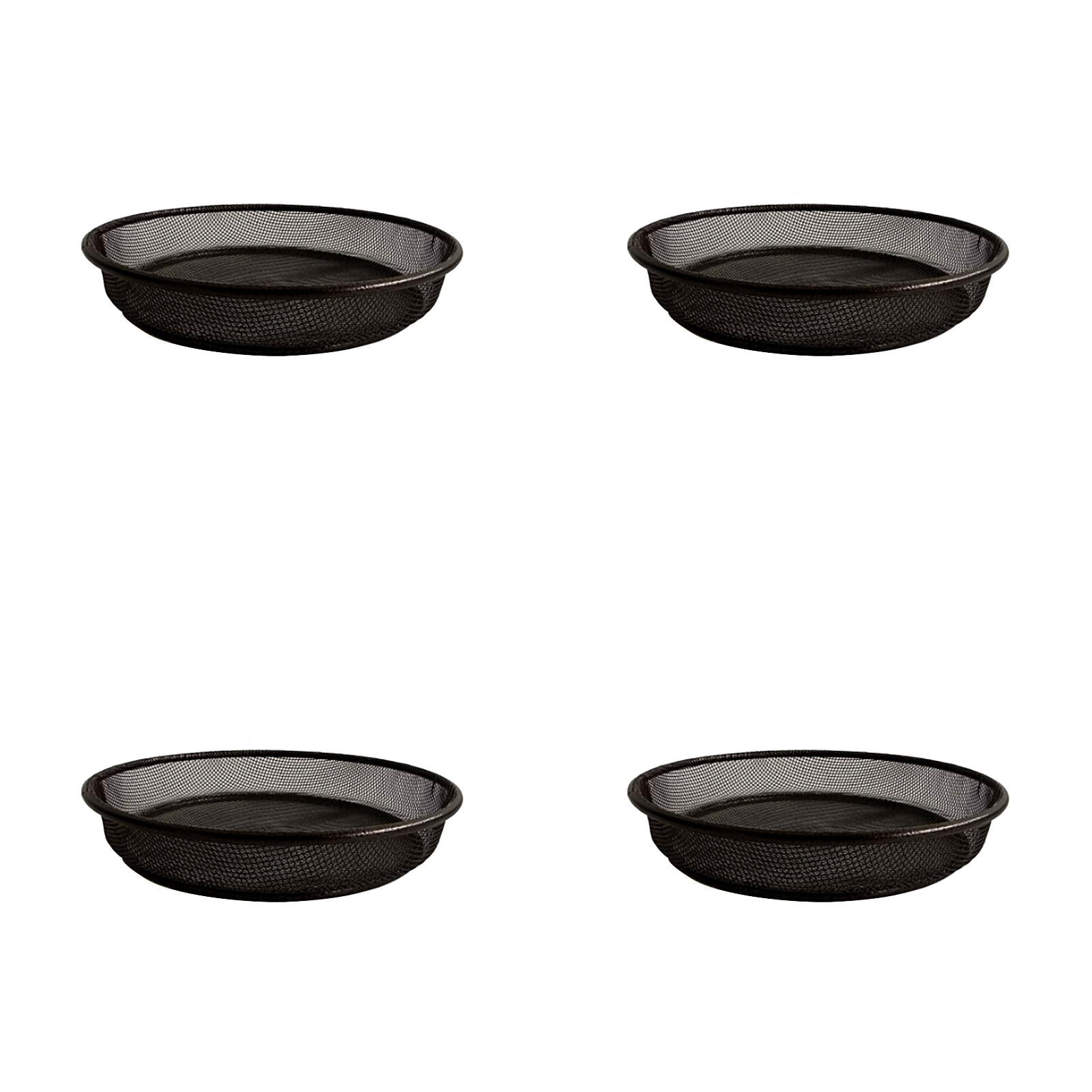 Bird Feeder Tray 1-4pcs, Metal Round Tray for Wild Birds, Mesh Ground Feeder Outdoor Accessory for Hummingbird Feeding Station