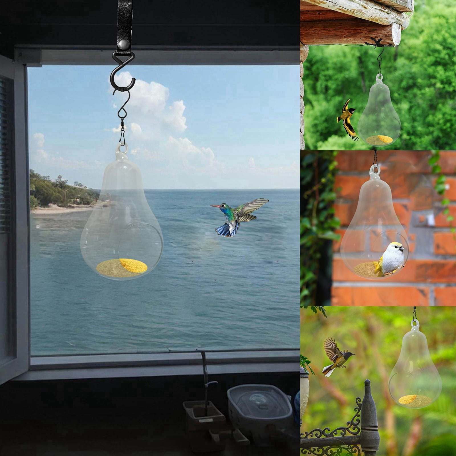 Bird Feeder With Camera 1080P Night Version Video Camera WiFi Hotspot