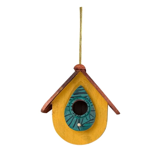 Bird Feeder, Wooden Nests Feeder Paulownia House Pastorals Outdoor Hanging Gardening Hummingbird Nests