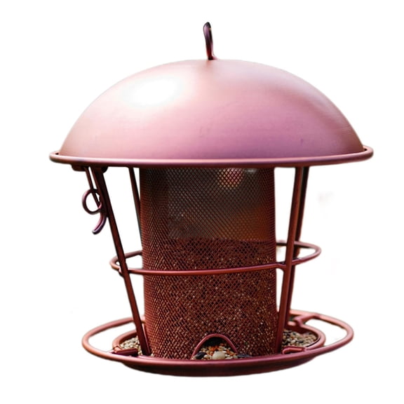 Bird Feeder for Outdoor Garden Copper Style Installation Kit Squirrel Standard Yard Easy for Viewing