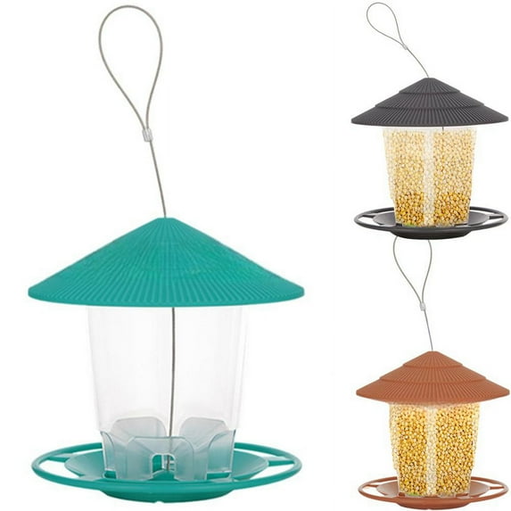 Bird Feeder for Outdoors Hanging Heavy Duty Weather Resistance Wild Bird Feeder Ideas for Bird Lovers Food-B