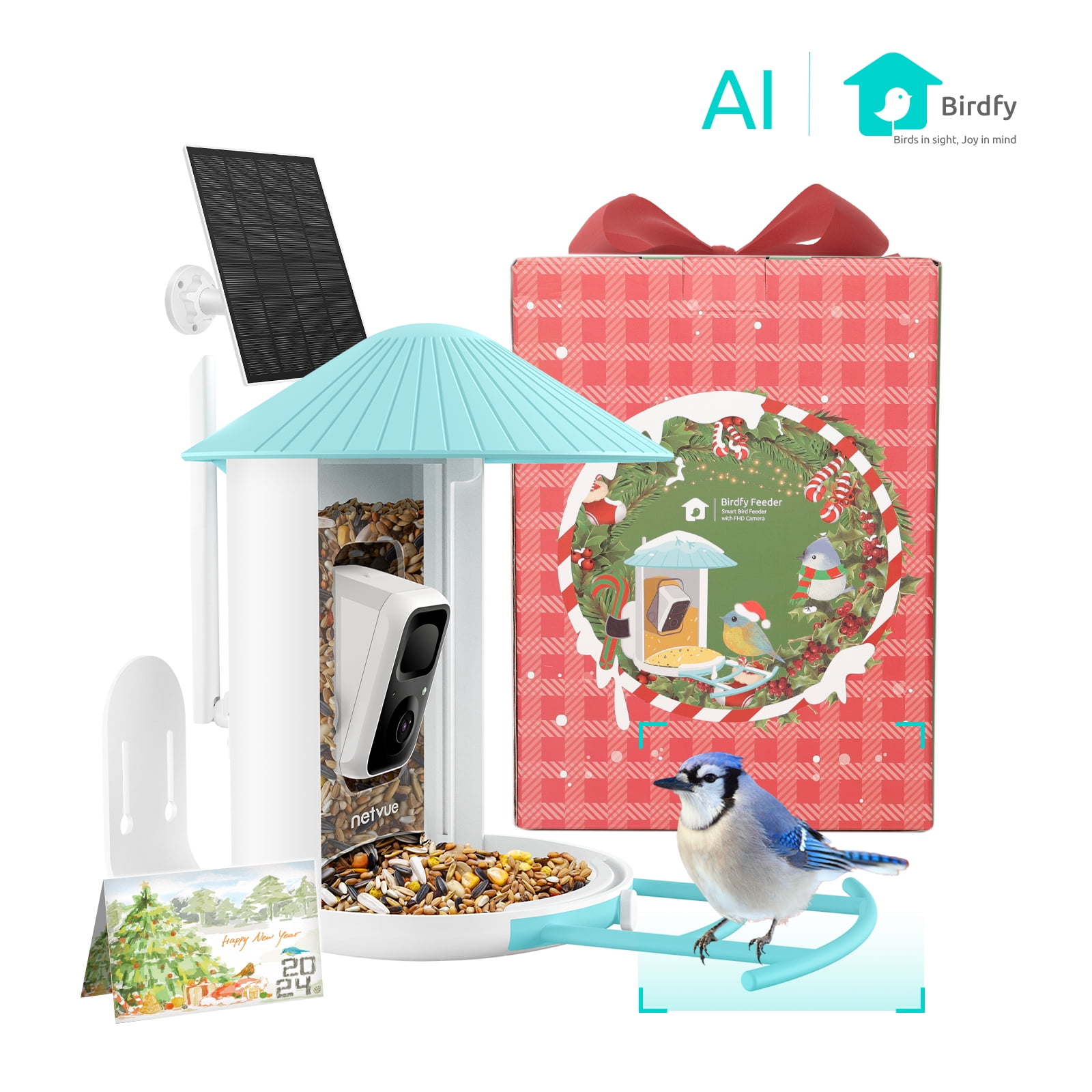 Bird Feeder with Camera Netvue Birdfy Smart Birds Feeder Camera Free AI