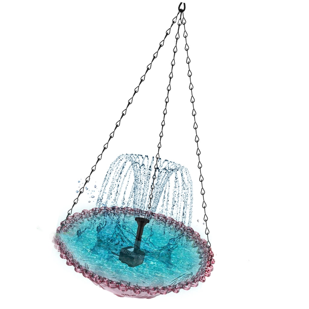 Bird Feeders Bath Stand Dish Water Fountain for Balcony Outdoor Use