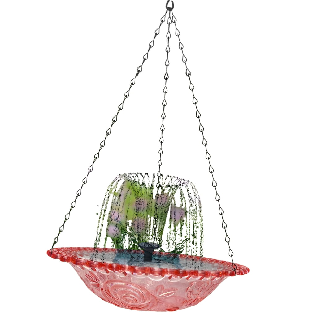 Bird Feeders Bath Stand Dish Water Fountain for Balcony Outdoor Use