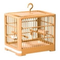 thumbnail image 1 of Bird Feeders Bird Cage Travel Portable Lightweight Cage for Small Birds Parrots with Standing Pole Detachable Tray Hook Handle Easy Transport and Safe Habitat, 1 of 5