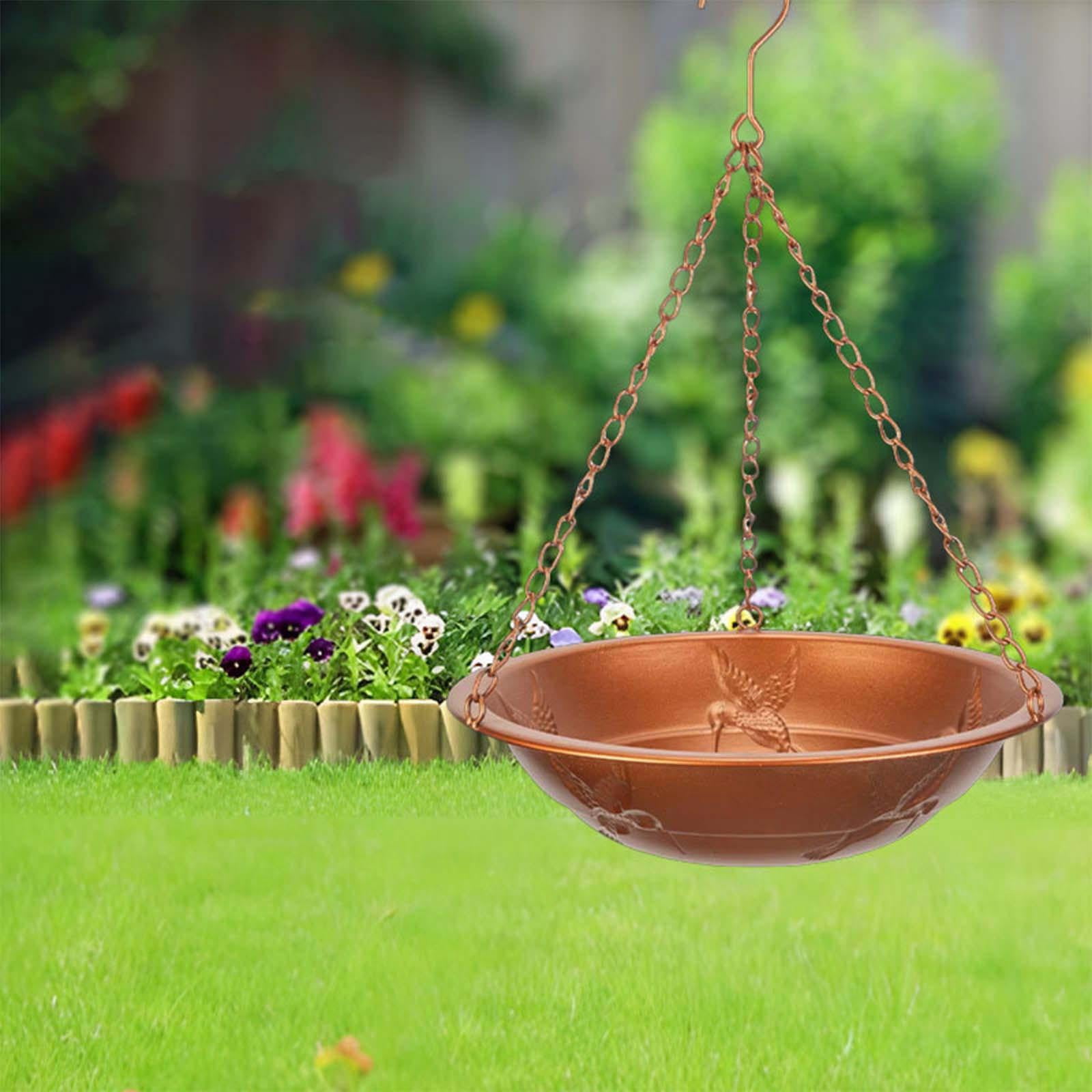 Bird Feeders Metal Wrought Iron Feeder Outdoor Multifunctional Garden Hanging Hummingbirds Feeder for Outdoors Hanging