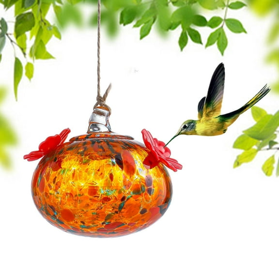 Bird feeders For Outdoors Bird Feeders Are Small For A Hummingbird Of Hand-blown Glass Ornaments Pendants Outdoor With Two Power Ports Garden Patio And Decoration Window