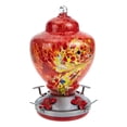 thumbnail image 1 of ifundom Multi-Colored Iron and Glass Bird Feeder 1 Piece for Balcony Outdoor Garden Use, 1 of 6