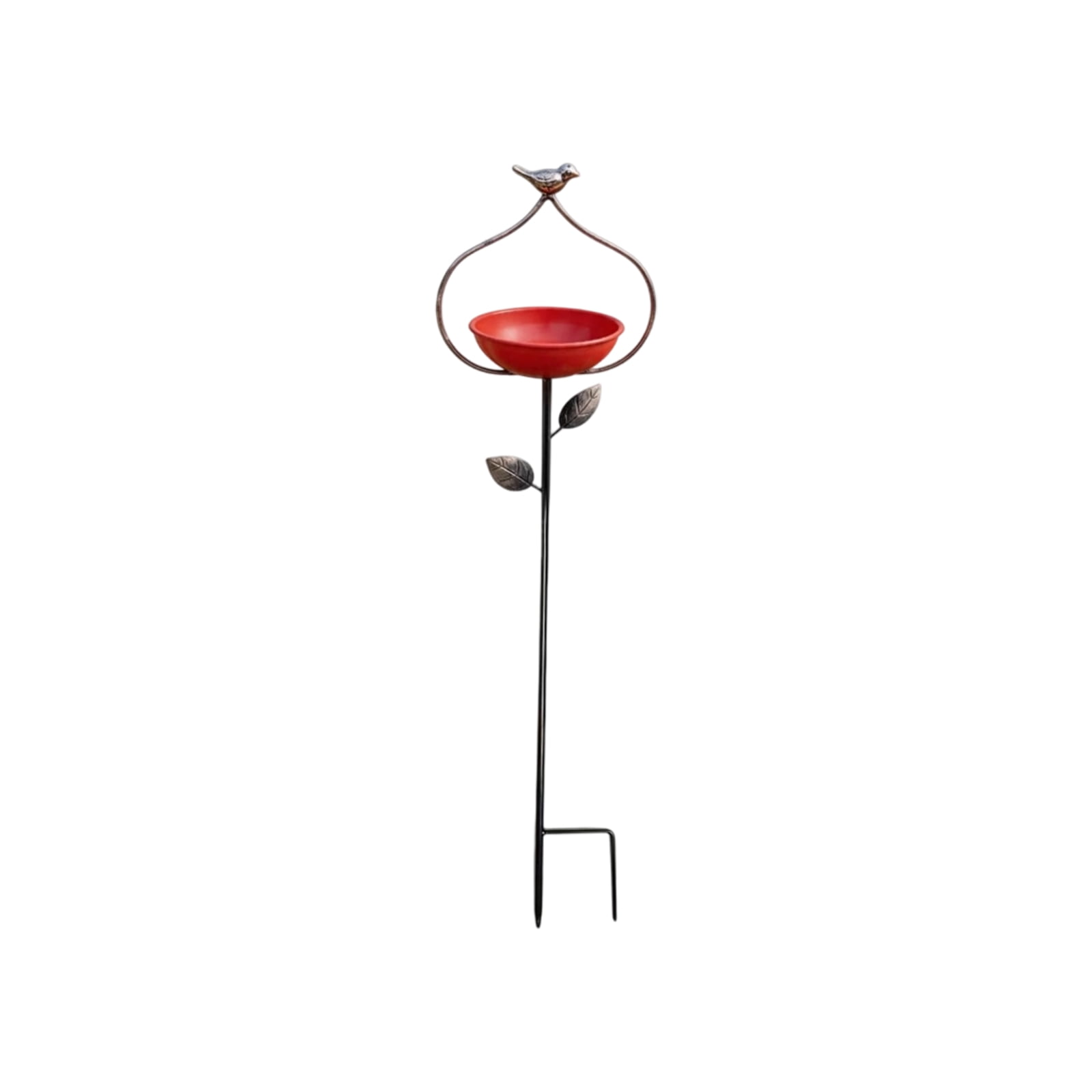 Bird Feeders for Outdoors Metal Yard Art Outdoor and Garden Outdoor Yard Decor Leaf Motif Stakes