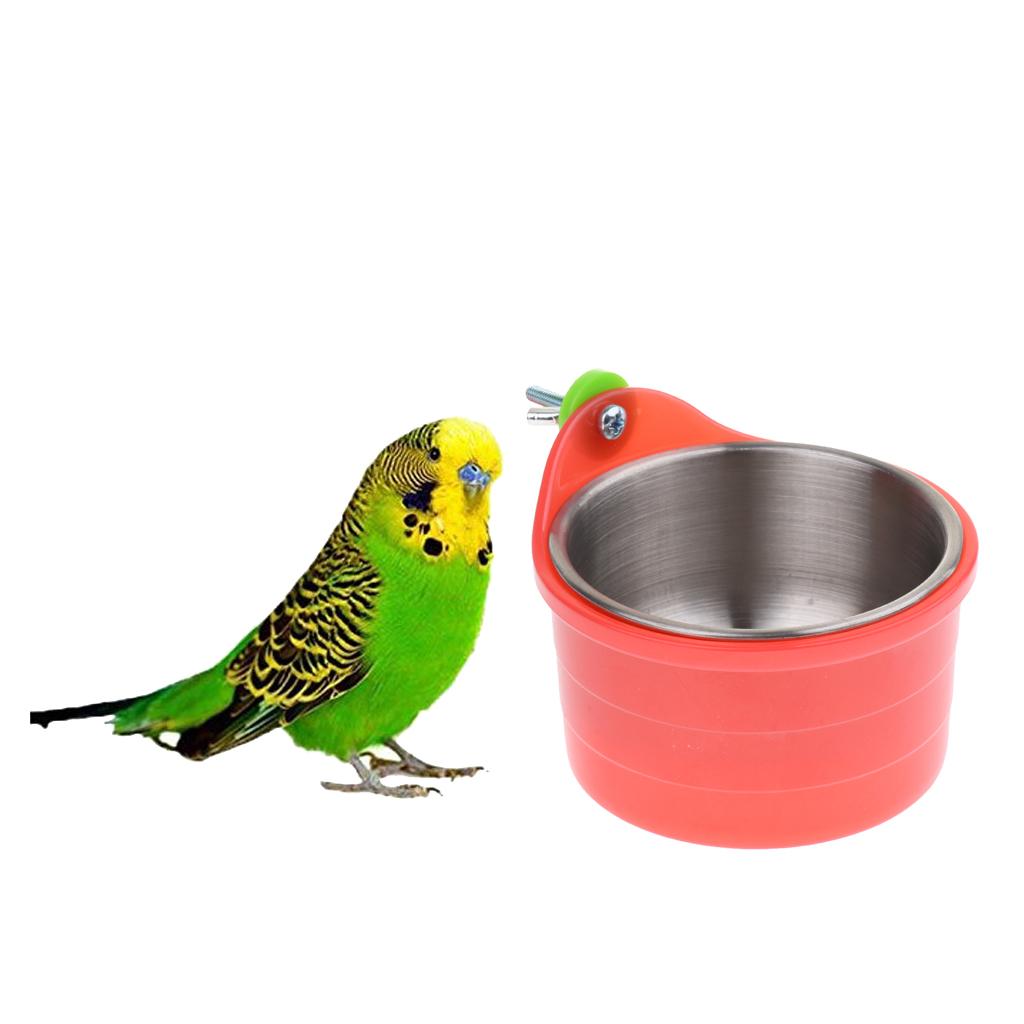 Bird Feeding Dish Cups Bird Cage Water Bowl Bird Parrot Feeders Water