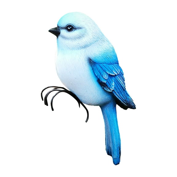 Bird Figurines 17cm Resin Statues Decorative Flower Pot Hugger For Fence Balcony Patio Yard Home Garden Ornament