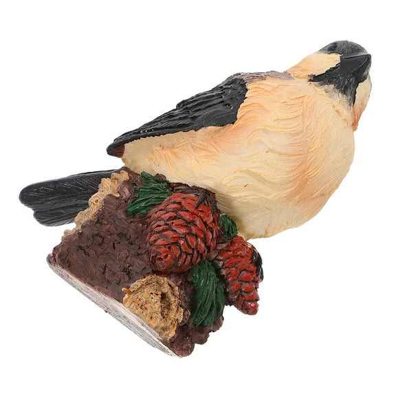 Bird Figurines Home Decor Robin Figures Garden Ornaments Landscape Grey Resin 0.00X0.00X0.00CM