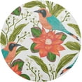 thumbnail image 1 of Bird & Floral Placemats Round Table Mats Non-Slip Washable Heat Resistant Kitchen Place Mat for Home Dining Coffee Tabletop (4PCS) Home Decor, 1 of 7