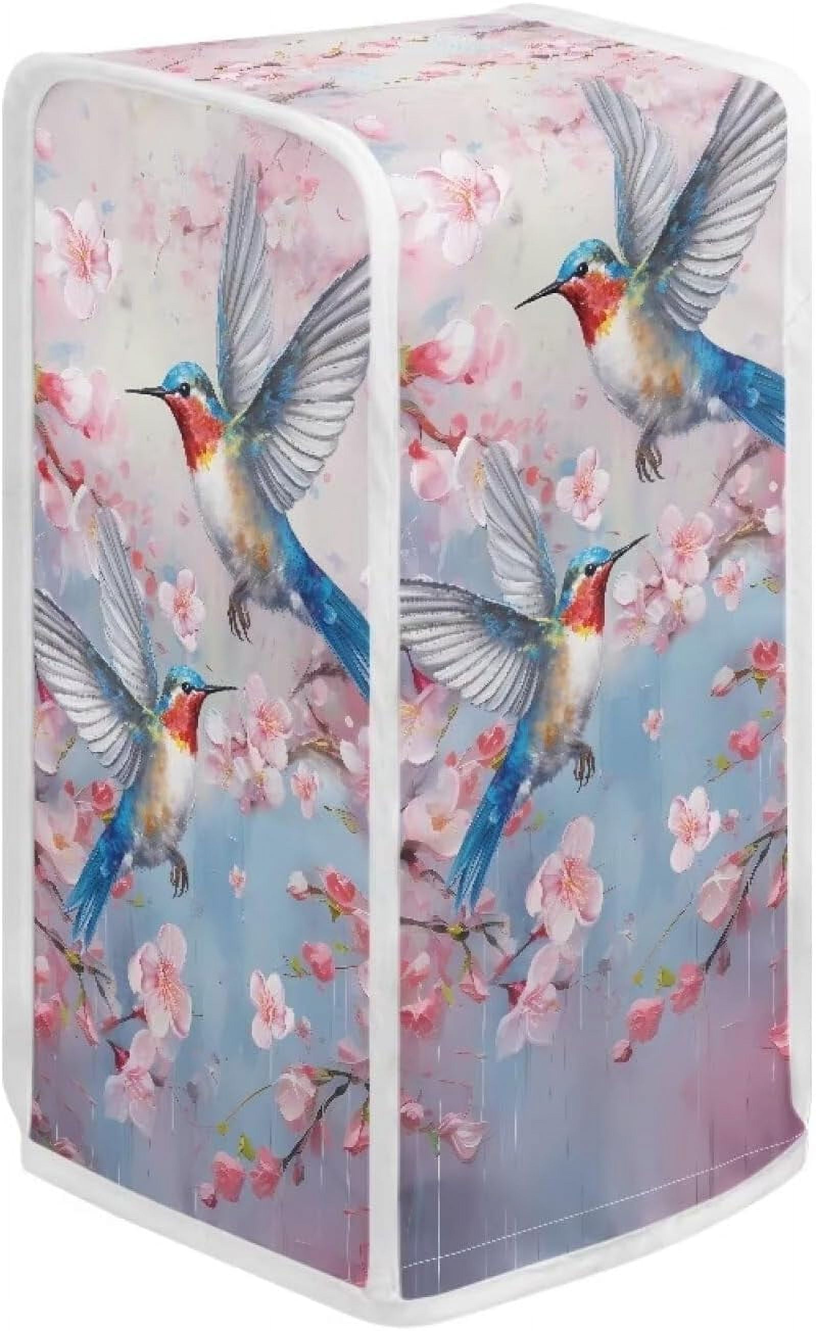 Bird Flower Electric Can Opener Cover Water Resistant Can Opener Dust Covers Protec[2235