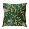 thumbnail image 1 of Bird Flower Floral Chinoiserie Pillow Case Aqua and Green Euro Sham Pillow Cover Asian Colorful Cushion Cover  Accent Pillowcase Rustic Home Decor for Sofa Living Room Bedroom, 1 of 5