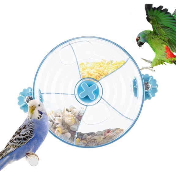 Bird Foraging Toy | 5-Compartment Feeder,Parrot Foraging Treat Box,for Canary Robins Cockatiel Parakeet Cockatoo Small Medium Large Bird Breeds