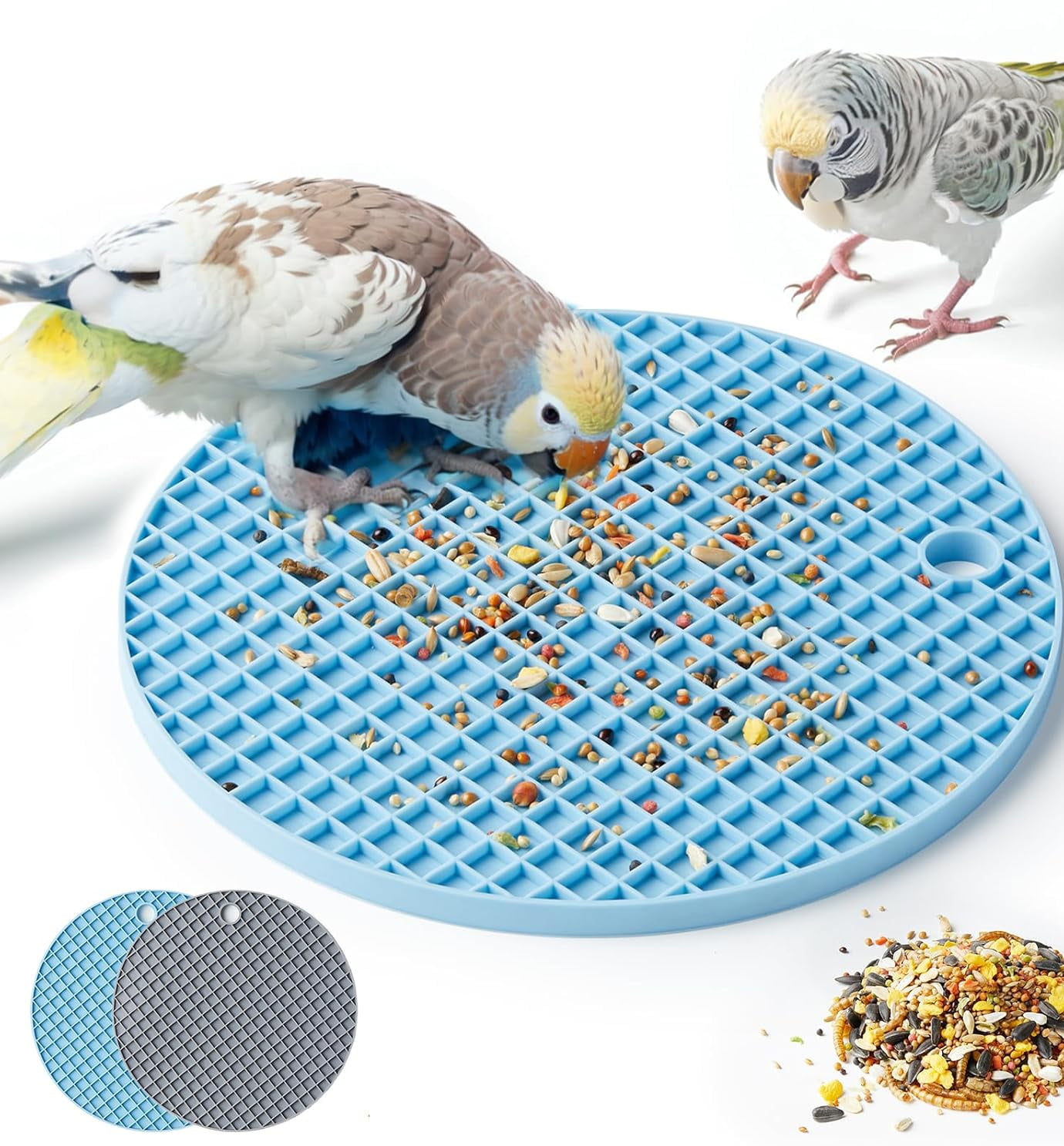 Bird Foraging Toys Puzzle, Interactive Parrot Foraging Toys to Increase Feeding Time, Enrichment Toys for Parakeet, Cockatiel, African Grey, Conure, Budgies