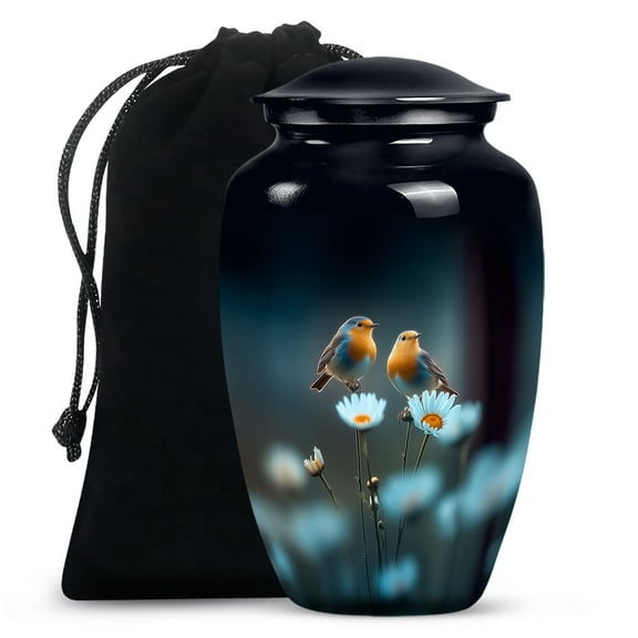 Bird Funeral Urn For Ashes For Men, Decorative Urn For Ashes Women, Cremation Urns For Human Ashes, Large Urns For Human Ashes Adult Female (Size-10inch 1pcs)