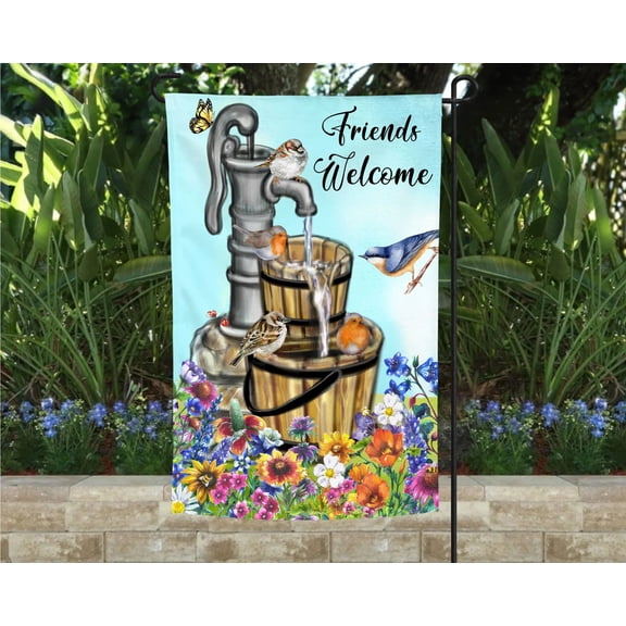 Bird Garden Flag