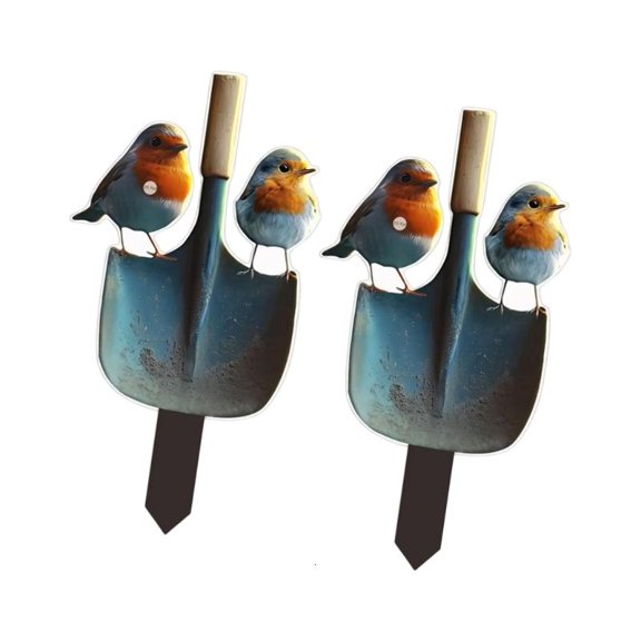 Bird Garden Stake Acrylic Accent for Lawn Edge, Balcony, and Home Garden