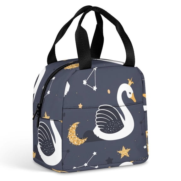 Bird Graphics Clip Art Large Capacity Lunch Bag Insulated Lunch Box for Men Women Travel Office Picnic Portable Lunch Tote Bag