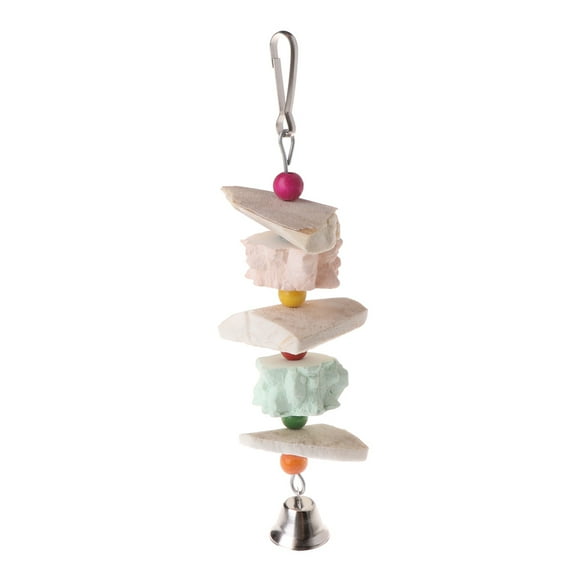 Bird Grinding Beak Calcium Stone Cuttlebone with Mineral Block Trimming Teeth Chewing for Parrot