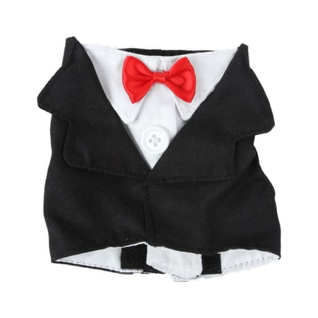Bird Halloween Cosplay Pigeon Dress Up Standing Back Bow Tie Suit Chest Gentleman Pet Transformation Costume S