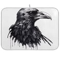 thumbnail image 1 of Bird Head Black Dish Drying Mat Dish Drainer Rack Mats Water Absorbent Non-Slip Easy Clean Heat Resistant for Kitchen Counter, 1 of 8